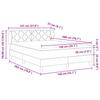 Box Spring Bed with Headboard Dark Grey 200 x 140 cm Velvet