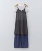 Cluny Sheer Layered Beach Slip Dress - Charcoal