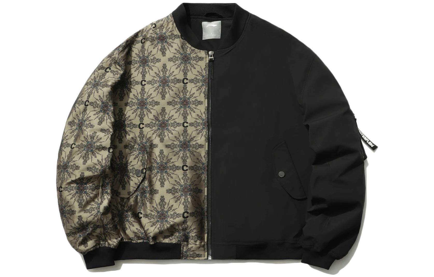 Li Ning CF Jackets & Coats Men s Standard Khaki/New Standard Black AJDQ477-3 S