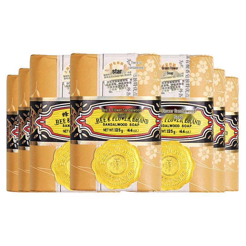 

Bee & Flower Sandalwood Soap Bar 7-Pack