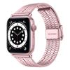 Pasek do zegarka Apple Watch Series 40 mm 42 mm 44 mm 38 mm Luksusowy pasek do zegarka ze stali nierdzewnej do zegarka iWatch Ultra 9 8 7 6 5 4 3 2 1 SE Pasek ze składanym zapięciem 49 mm