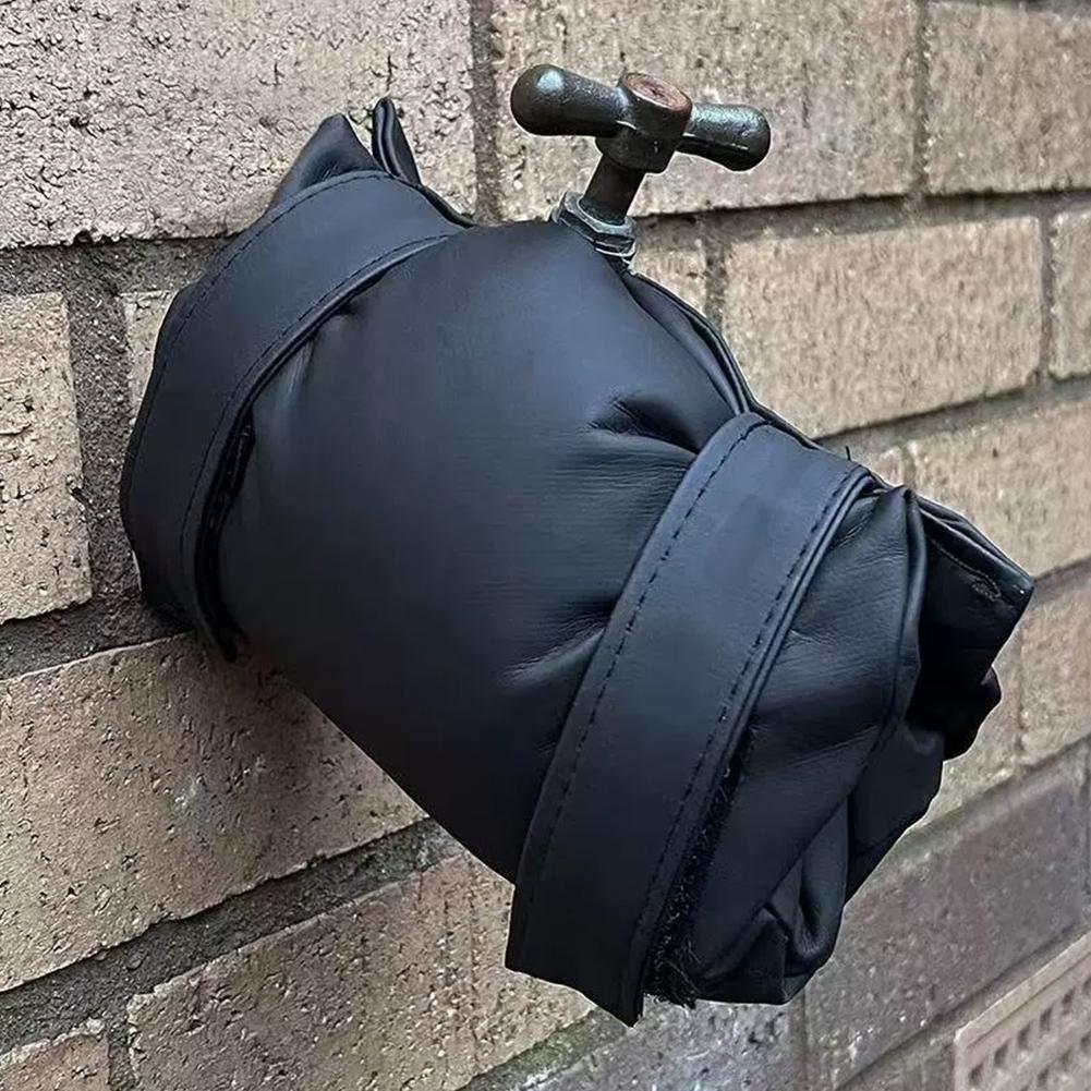 1 Durable Leather Outdoor Faucet Cover,Easy To Remove,Winter Anti-freezing and Heat Insulation,Faucet Protection Cover