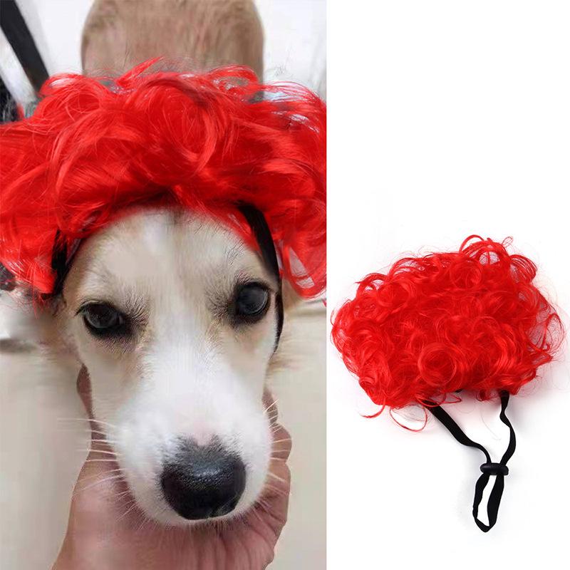 Black Afro Cat & Dog Costume Wig - Pet Headgear for Festivals & Pranks