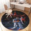 Mobile Suit Gundam Cartoon Round Rug Can Be Used To Decorate Living Rooms, Bedrooms, Sofas, and Game Rooms; Non-slip Rug.66