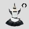 Angel Maid Lolita Dress: Japanese-Inspired Cute Short Dress with Apron 2-Piece Set