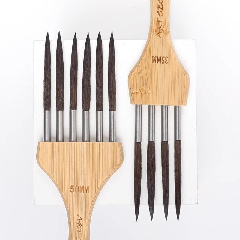 Pennelli da Pittura per Artisti a 4/6 Denti Pennelli per Pittura Pennello per Pittura Acrilica Pennelli da Pittura Multi-Dente per Pittura ad Acquerello Acrilico