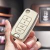 TPU Car Key Case Cover Shell Fob for  Jeep Renegade Compass 2016 2019 Folding Keyless Protector Accessories