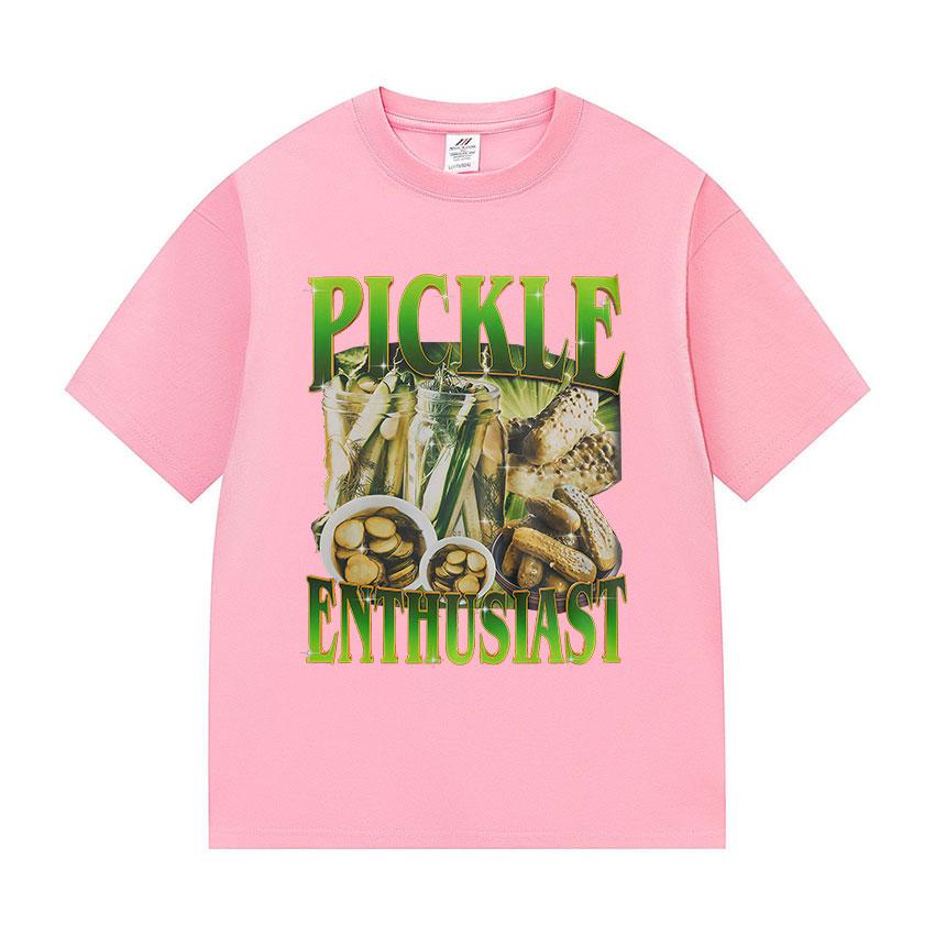 Funny Pickle Enthusiast Meme T-Shirt Men Women Vintage Style Pickle Lover T Shirts Fashion High Quality Cotton Short Sleeve Tees