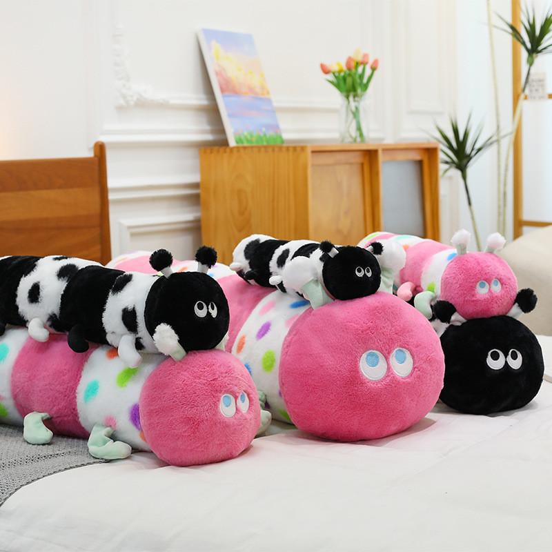 Insect Cute Cartoon Long Body Plush Toys Material Bedside Relaxation Sleep Doll