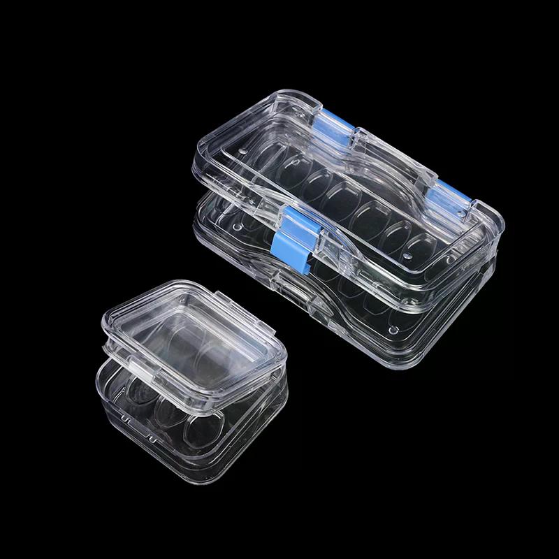 1pc 6/16 Grids Dentistry Tooth Box with Film Denture Box Veneers  Materials Aesthetic Dentist for Dental Technician Tools