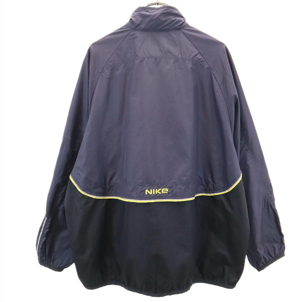 NIKE 90s 00s Old Windbreaker XL Navy x beige Jacket Men's Used