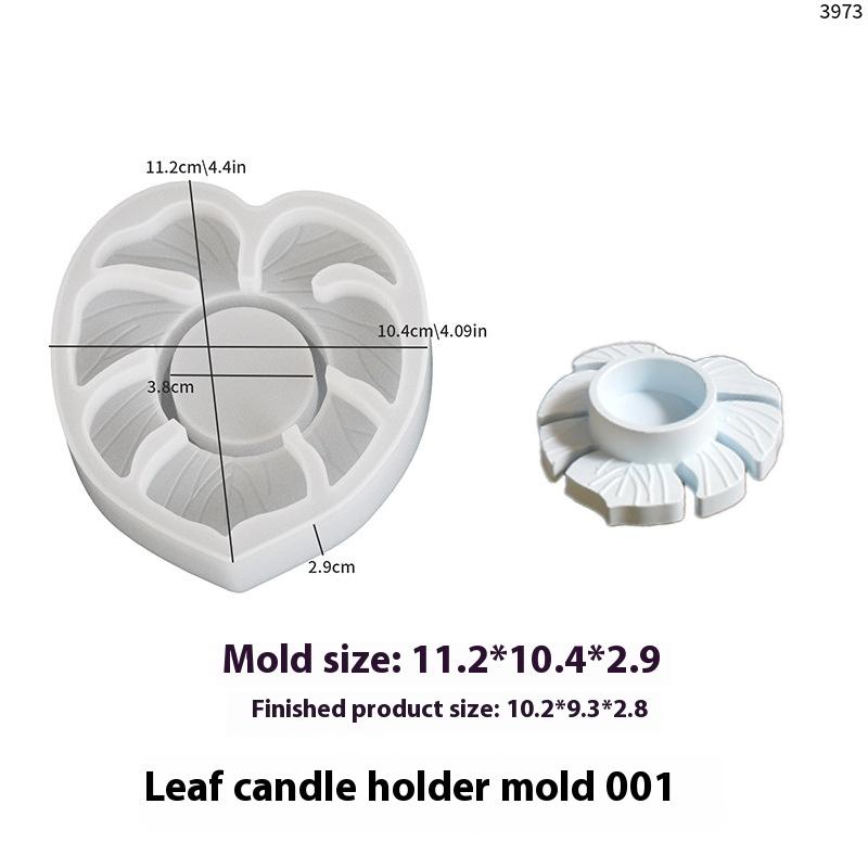 

Листья Подсвечник Силиконовая форма Сделай сам Ручная работа Лист Подсвечник для чайной свечи Гипс Бетон Смола Ремесло Формы для литья
