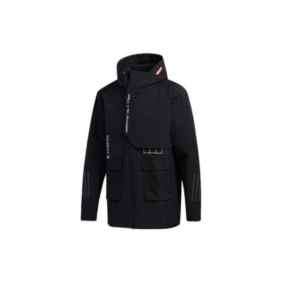 M Tech Full Zip Hooded Jacket Men Outerwear Black FU6569