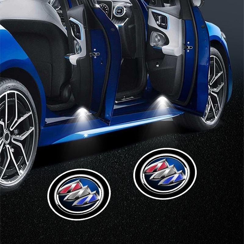 HD LED Welkom Licht Auto Deur Projector Lampen Auto Accessoires Voor Buick Regal Lacrosse Avenir Envision Angkola Electra Anthem Cascada Avista Riviera