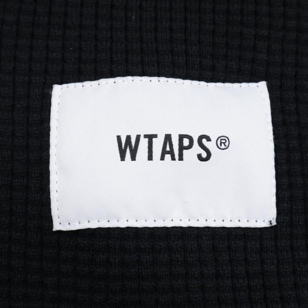 WTAPS 2013 Black Waffle Knit Short Sleeve Polo Shirt Tops X03 blackUsed