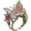 Exquisite Glittering Diamond-drop Oil Butterfly Flower Ring - Sweet, Sophisticated, with A Touch of Uniqueness, Suitable for Daily Wear, for Women.