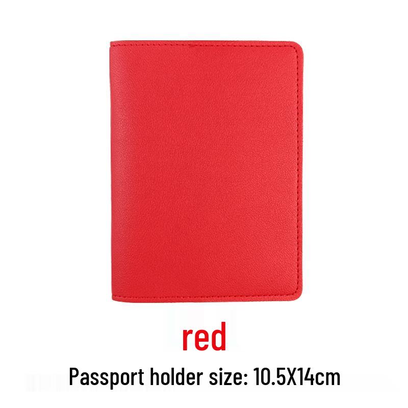 Customizable PU Leather Passport Holder & Luggage Tag Set with Paper Card Inclusion