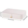 PU Leather Small Jewelry Box Convenient Jewellery Organizer with Dividers Elegant Earrings Necklaces Holder Case
