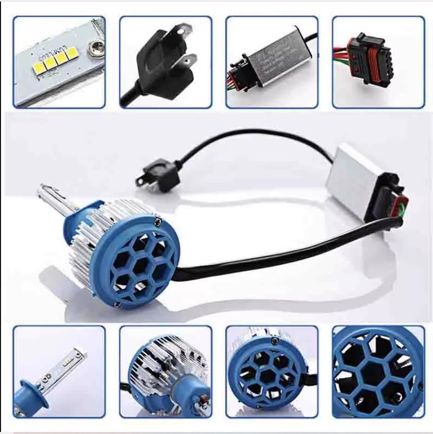 LED-strålkastare 70W Billampa Dimlampa Canbus Turbo LED-lampa H1 H3 H4 h7 Glödlampa