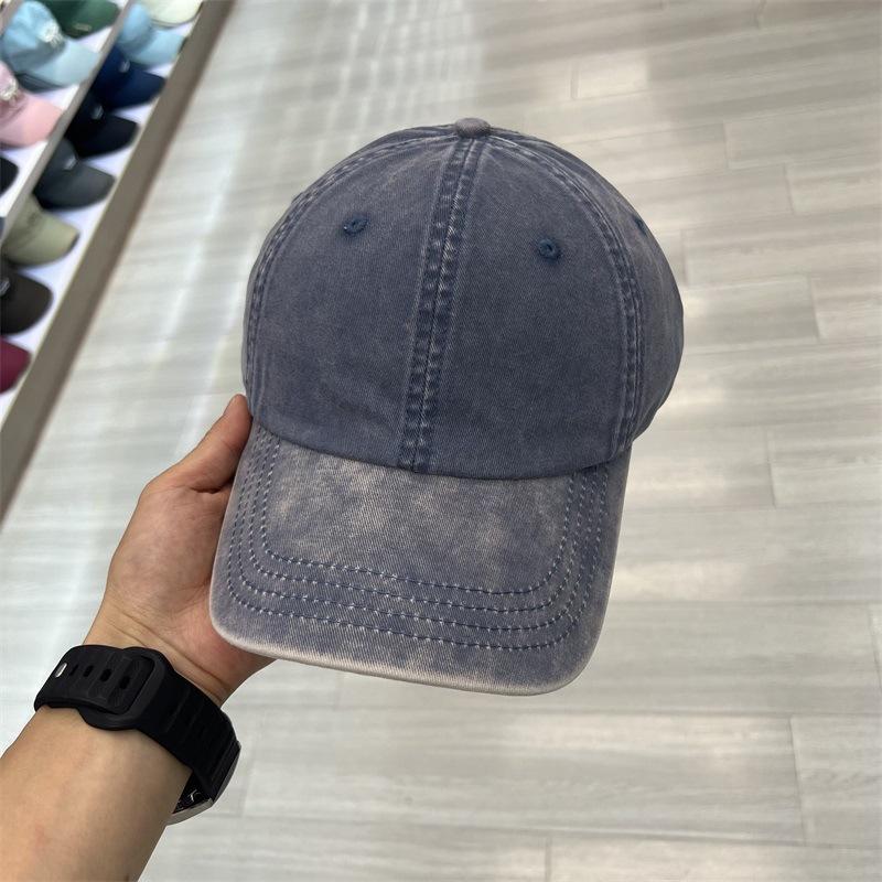 Spring and Autumn New Men's and Women's Hats Casual Versatile Old Baseball Caps Outdoor Sports Pure Cotton Washed Peaked Caps