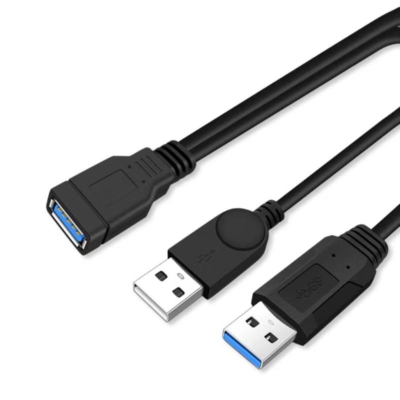 Usb3.0 One To Two Extension Cable Usb Computer 1 To 2 Power Splitter Female/Male To Two Male/ Female Converter