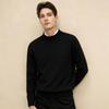 Men's Round Neck Wool Blend Sweater FXTST7442
