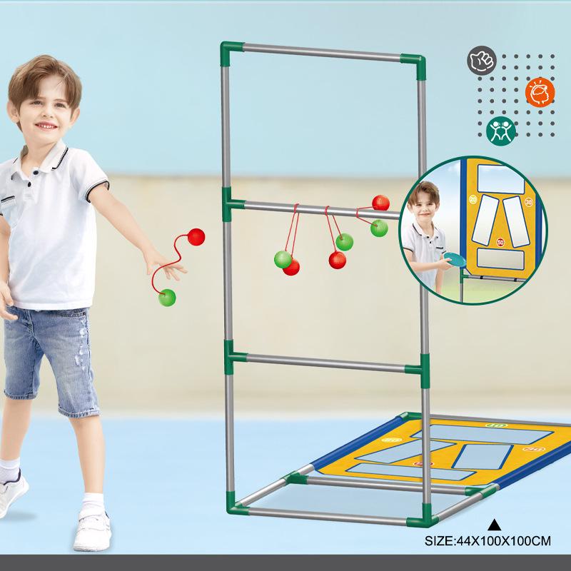 Children's Interactive Toss-and-Throw Frisbee Ladder Game Set