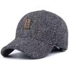 Men's Winter Windproof Velvet Baseball Cap with Ear Protection for Outdoor Travel