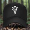 Skull Bouquet Baseball Cap Unisex Polyester Sun Shade Hat Adjustable Outdoor Style