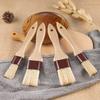 Pastry Brushes for Baking Basting Brush with Boar Bristles and Beech Hardwood Handles Culinary Oil Brush for Barbecue Butter Grill BBQ Sauce Baster