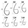 100pcs High Carbon Steel Circle Curve Shank Barbless Fishing Hooks 4-14# for Carp Fly Fishing Freshwater Tackle