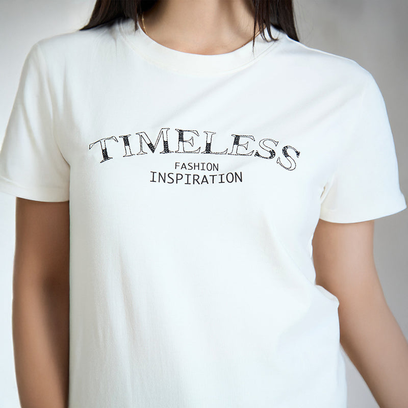 Virgio Damen-Top in regulärer Länge, regulärer Passform, Rundhalsausschnitt