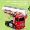 Childrens Large Plastic Fuel Tanker Inertia Drive With Lights Engineering Vehicle For Interactive Play
