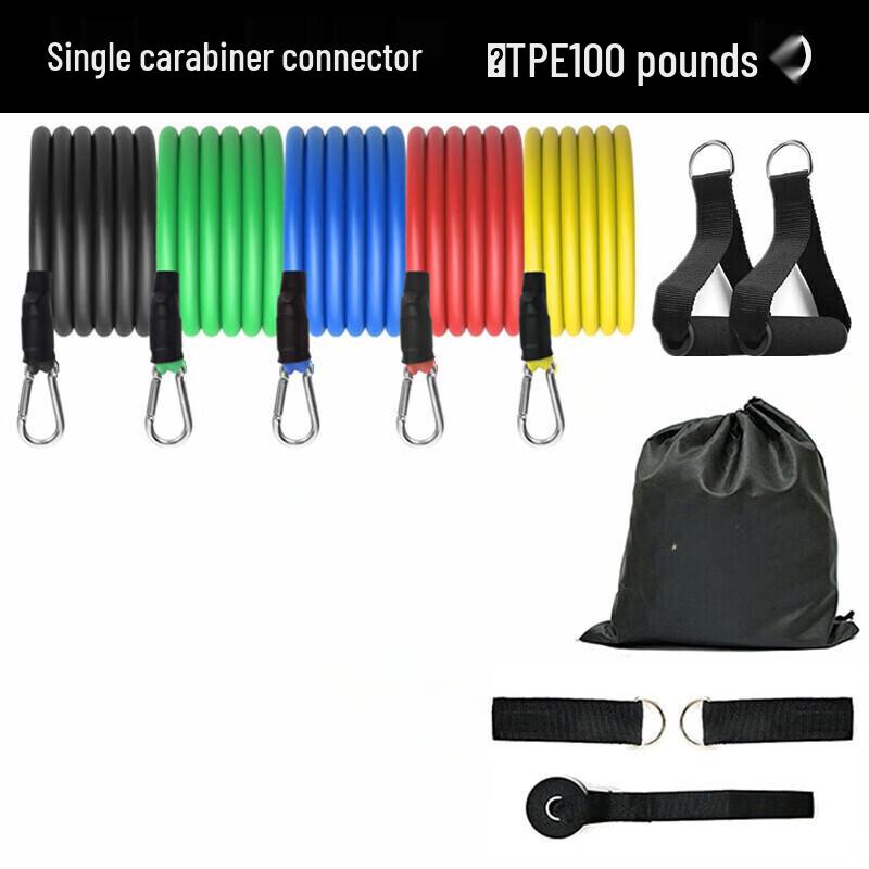

11-Piece TPE Fitness Resistance Band Set