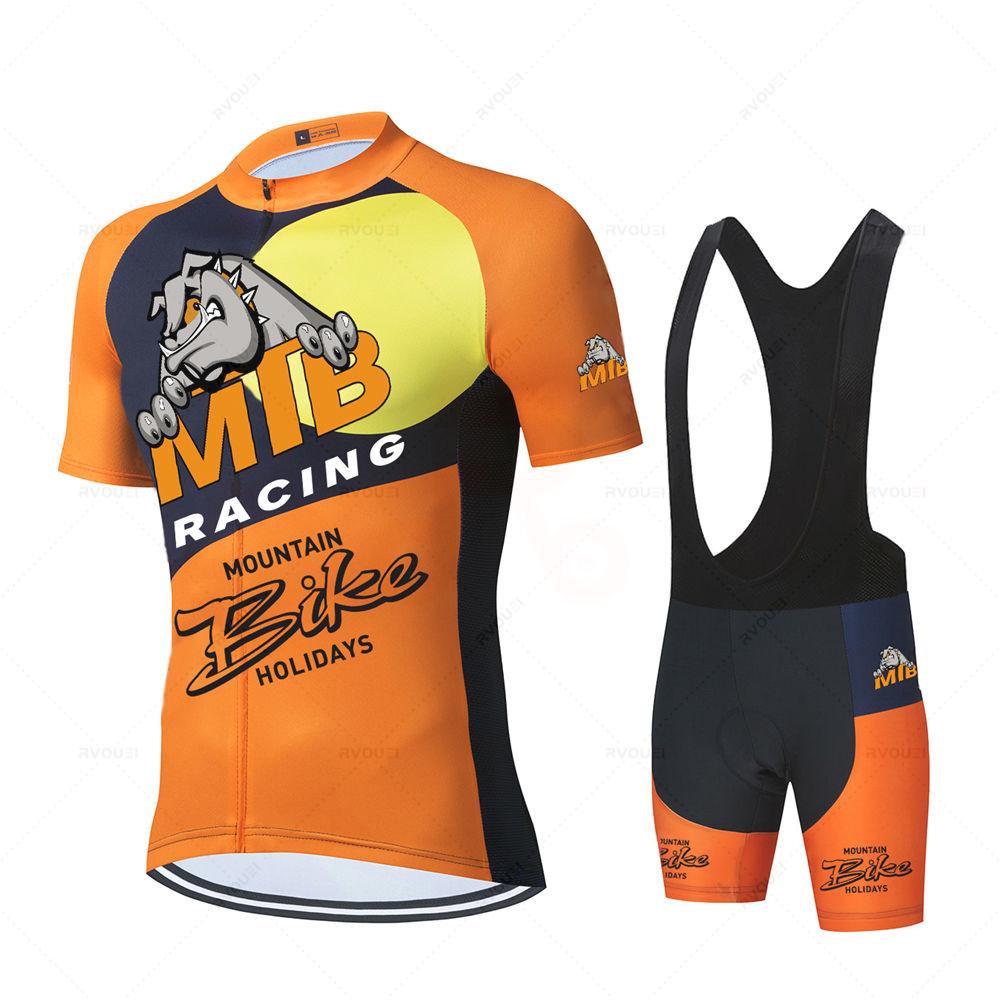

2026 Summer Breathable Cycling Suit Set Dog Cycling Suit Men s Mountain Bike Clothes MTB Wear Bicycle Clothing Maillot Ciclismo Hombre XS