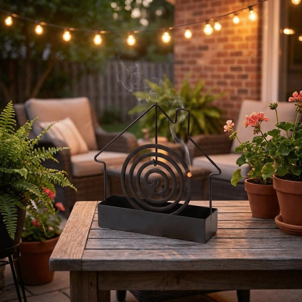 Standing Coil Burner Stand Iron Incense Holders Coil Tray Mosquito Coil Holder Travel