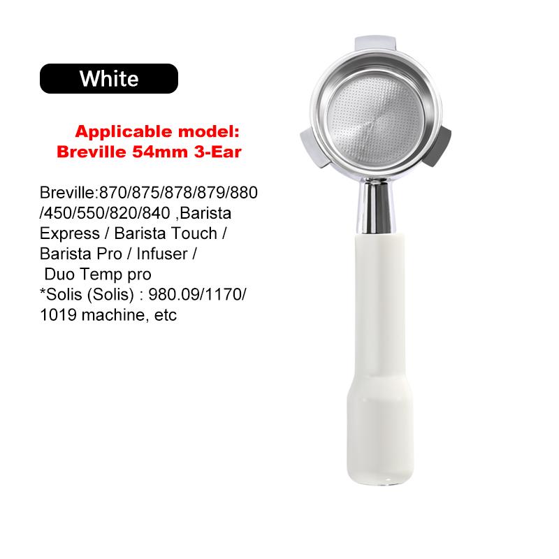 54mm Coffee Bottomless Portafilter Naked For Breville Sage 870 878 880 Replacement Filter Basket Barista Tool Espresso Machine