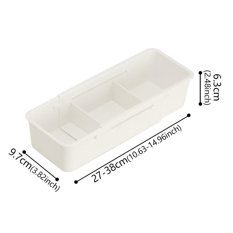 

Extendable Drawer Organizer with Adjustable Dividers for Underwear Socks Makeup Kitchen Cutlery Office Home Storage Box
