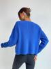 European Multi-Color Long-Sleeve Knit Sweater: Women's Loose-Fit, Autumn/Winter Collection