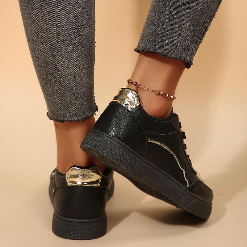 2025 Leather Women Shoes Sneakers Trend Casual Shoe Italian Breathable Leisure Sneakers Non-slip Footwear Women Vulcanized Shoes