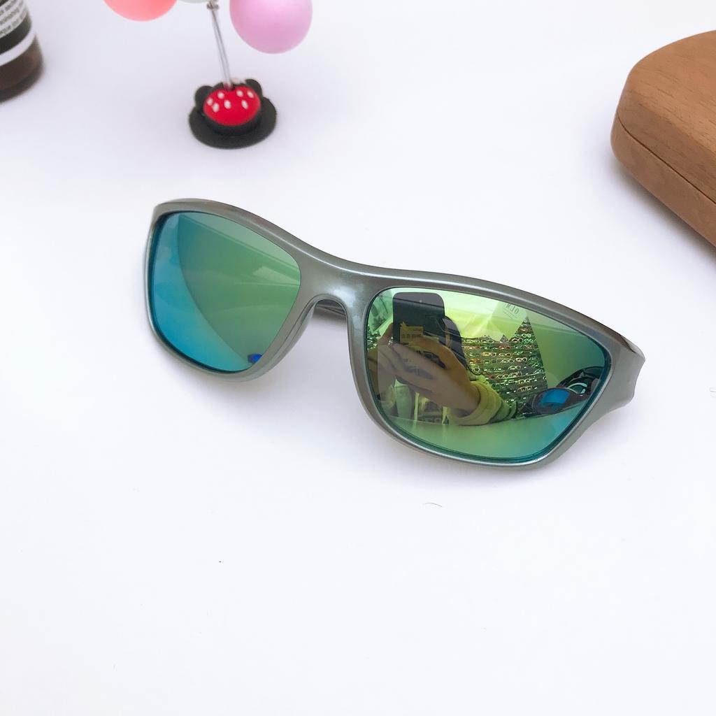 Children'S Bright Black Frame Sports Going Out Eye Protection 3D Three-Dimensional Sunshade Sunscreen Glasses
