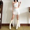 INS European and American style 2026 summer new women's clothing solid color slim-fitting street fashion diagonal collar shoulder dress
