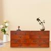 4pcs Desktop Organizer Set, Wooden 3-Tier Storage Drawers,Multi Drawer Office Organizer for Desk Tabletop, Stackable Letter Tray