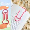 Funniest Book Clip Cock Weenie Shaped Lightweight Easy To Carry Acrylic Book Marker Fun Reading Sign