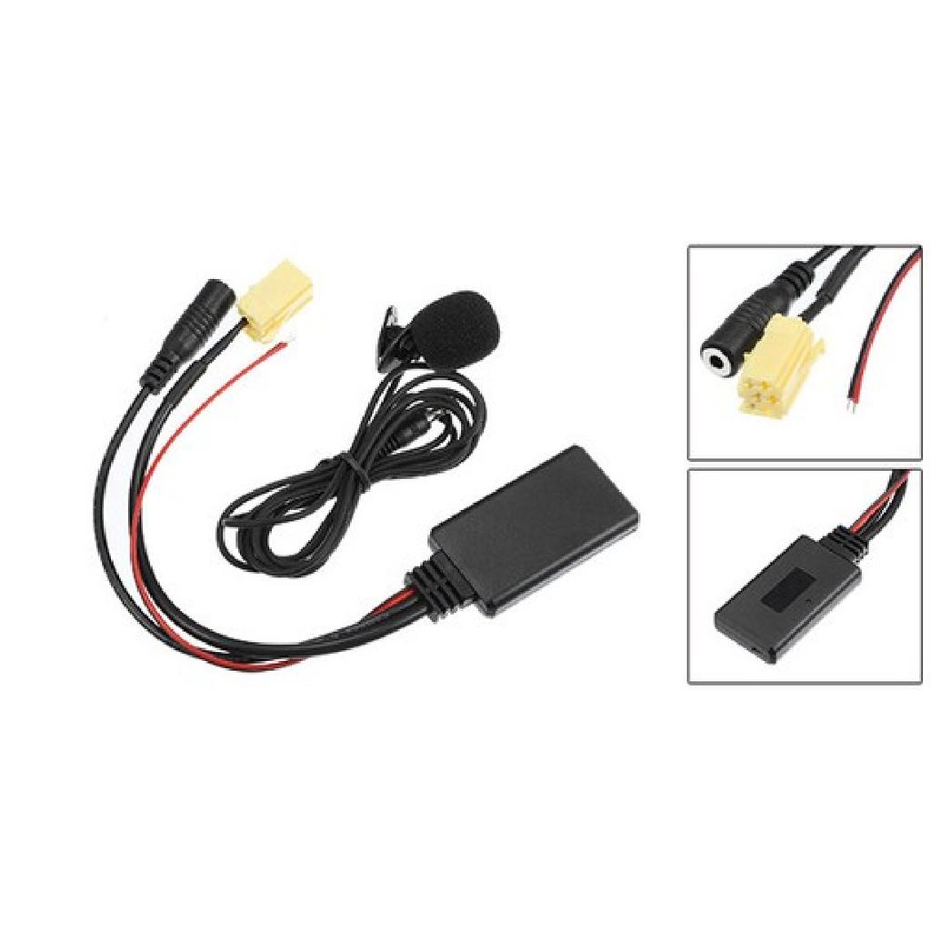 1 Set Car Bluetooth Wireless Adapter With Microphone For Fiat 500 ABS Black