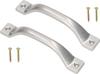 xSmall Cast Door Pull Handle 140 SILVER - 2 PCS