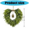 Sustainable Heart Bell Christmas Garlands Portable Safe Holiday Wreath Durable Indoors Festival Decors