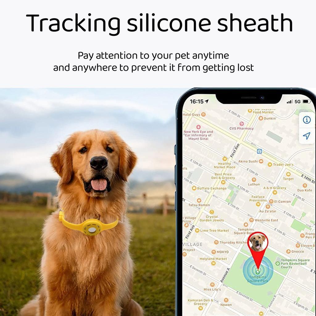 New Silicone Anti-Lost Pet Cat Collar Protective Tracker Anti Lost Positioning Collar Adjustable Pet Collar