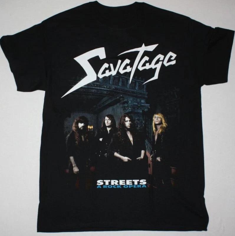 Vtg Savatage Band Heavy Cotton Black Full Size Unisex T Shirt 4XL
