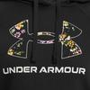Under Armour Rival Fleece Printed Hooded Fashion Sweatshirt Women sweatshirt Black 1387029-001